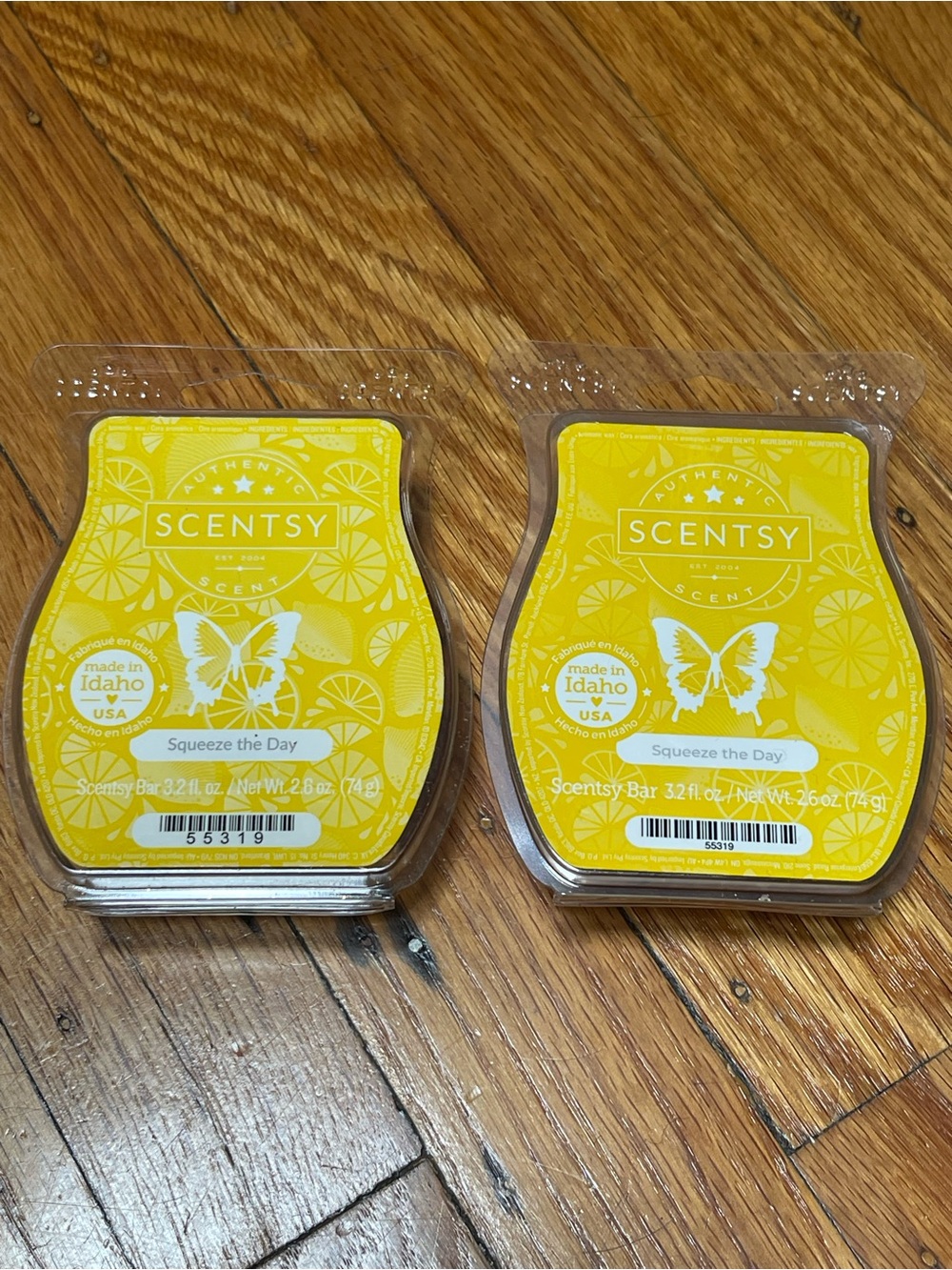 Scentsy Yellow "Squeeze the Day" Wax Bars